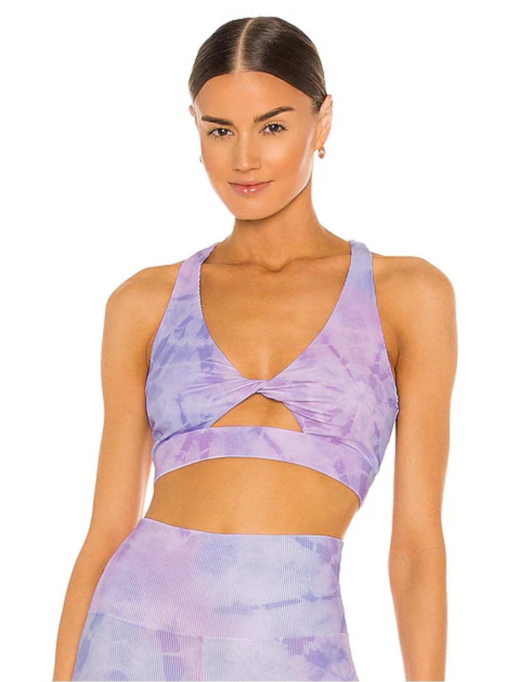 Beach Riot Twist Sports Bra Crystal Tie-Dye